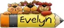 Bears with pencil - Evelyn