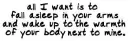 All I Want ...