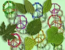 peace and leaves