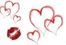 hearts and kisses