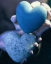double blue hearts