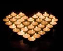 candles heart