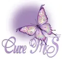 Purple Butterfly Bling Cure MS