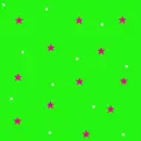green with stars background