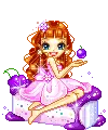 Purple cherry doll