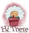 Hi There  Potted Flower