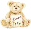 Bear with pillow - Diane