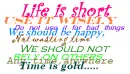 time is gold...