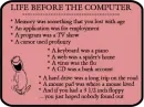 before the computer