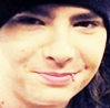 The famous cute smile of Tom kaulitz