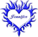 Jennifer blue heart 