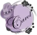 Purple Hat and boot - Carol