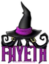 FAYETH Witch Hat n Boots Purple 