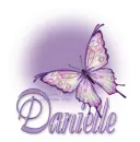 Purple Butterfly Bling Danielle