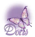 Purple Butterfly Bling Doris