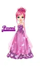 Purple/pink dress doll - Pami