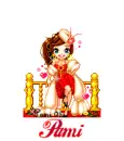 Red dress up doll - Pami