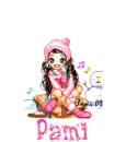 Pink snow doll - Pami - winter