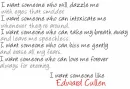 I Want Someone Like Edward Cullen