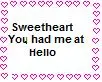 You Had Me At Hello