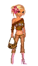 Blonde with Brown Glitter Girl Doll