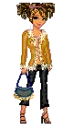 Girl Doll Brown Coat