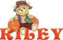 Riley -halloween teddy bear