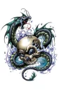 Dragon Skull Tat