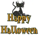 black cat halloween