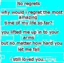 no regrets