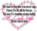 I love you