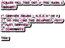 request form