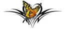 Yellow Butterfly Tribal