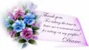 Pansies - Thank you note - Diane