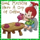 peebles pouring coffee