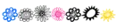 Color Flowers Divider