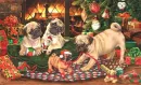 christmas pugs