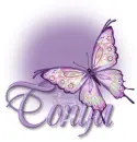 Purple Butterfly Bling Tonya