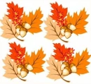 Leafs and acorns