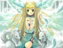girl with wolves