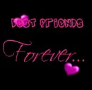 Best friends forever pink hearts