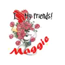 Mouse with flowers