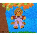 Kid swinging