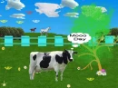 Moo Day cow in the yard