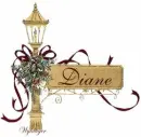 Christmas lamp post - Diane