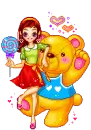 girl & bear