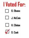I Voted for David Cook