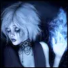 Blue woman