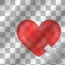 glitter heart