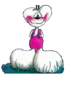 shy diddles with flowers